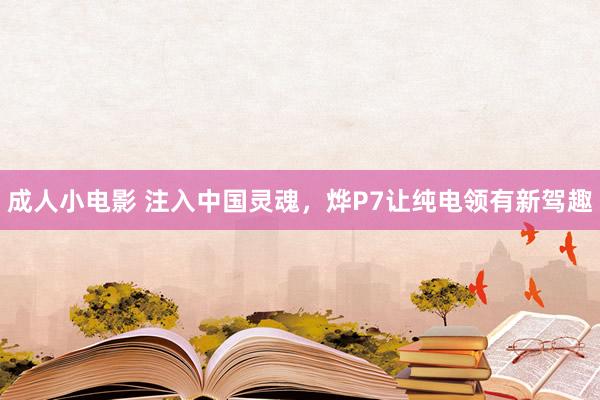 成人小电影 注入中国灵魂，烨P7让纯电领有新驾趣