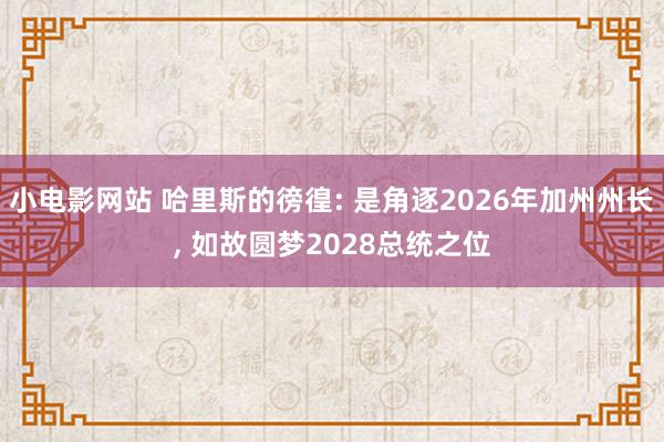 小电影网站 哈里斯的徬徨: 是角逐2026年加州州长， 如故圆梦2028总统之位