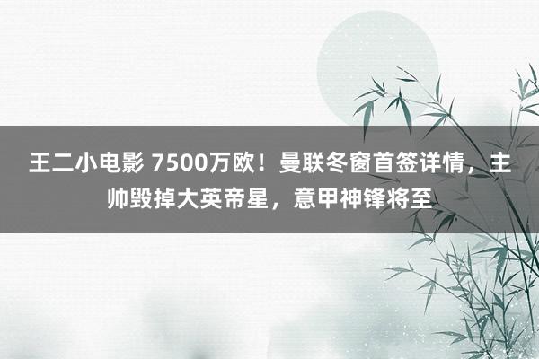 王二小电影 7500万欧！曼联冬窗首签详情，主帅毁掉大英帝星，意甲神锋将至