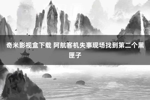 奇米影视盒下载 阿航客机失事现场找到第二个黑匣子