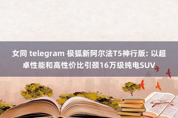 女同 telegram 极狐新阿尔法T5神行版: 以超卓性能和高性价比引颈16万级纯电SUV
