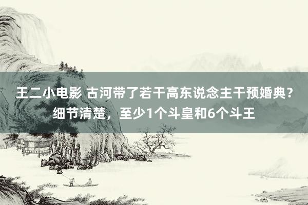 王二小电影 古河带了若干高东说念主干预婚典？细节清楚，至少1个斗皇和6个斗王