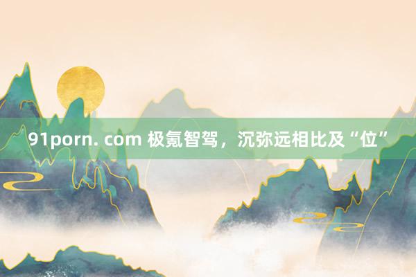 91porn. com 极氪智驾，沉弥远相比及“位”