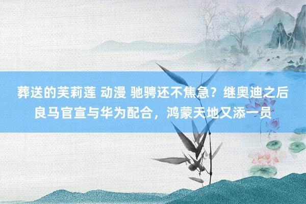 葬送的芙莉莲 动漫 驰骋还不焦急？继奥迪之后良马官宣与华为配合，鸿蒙天地又添一员