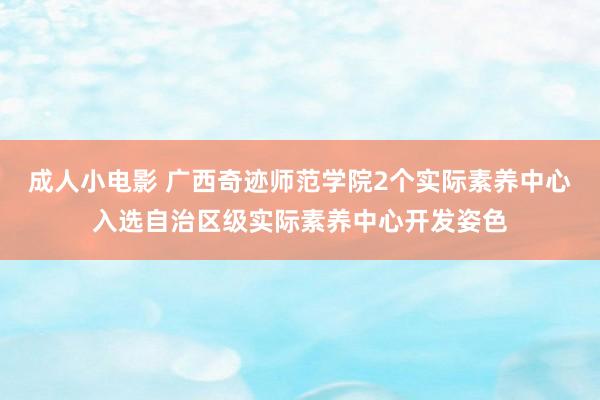成人小电影 广西奇迹师范学院2个实际素养中心入选自治区级实际素养中心开发姿色