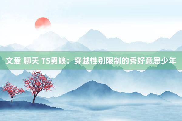 文爱 聊天 TS男娘：穿越性别限制的秀好意思少年