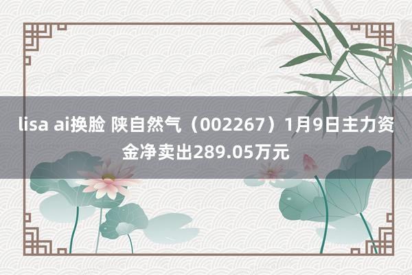 lisa ai换脸 陕自然气（002267）1月9日主力资金净卖出289.05万元