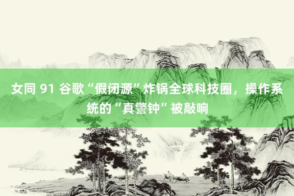 女同 91 谷歌“假闭源”炸锅全球科技圈，操作系统的“真警钟”被敲响