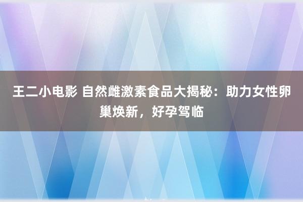 王二小电影 自然雌激素食品大揭秘：助力女性卵巢焕新，好孕驾临