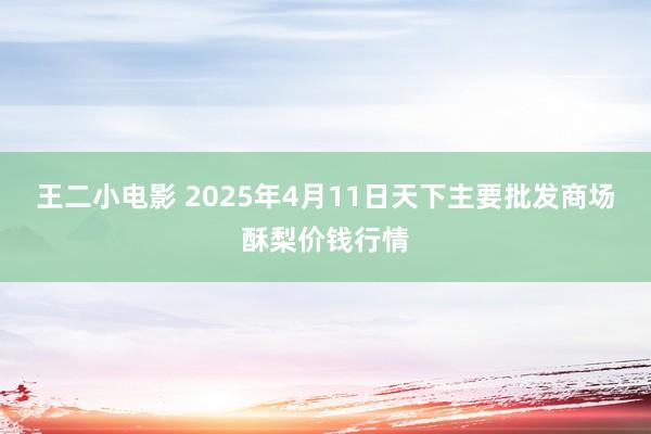 王二小电影 2025年4月11日天下主要批发商场酥梨价钱行情
