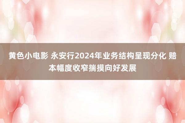 黄色小电影 永安行2024年业务结构呈现分化 赔本幅度收窄揣摸向好发展