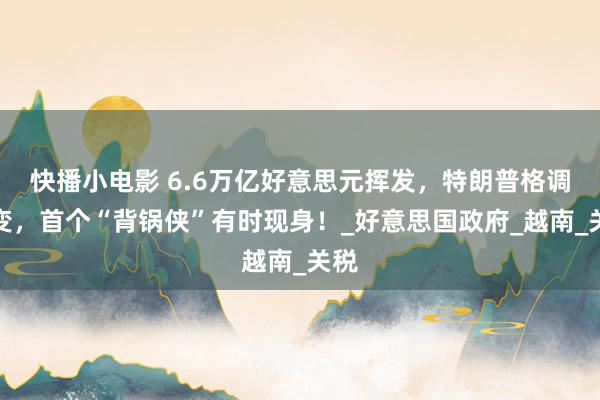 快播小电影 6.6万亿好意思元挥发，特朗普格调突变，首个“背锅侠”有时现身！_好意思国政府_越南_关税