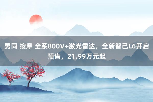 男同 按摩 全系800V+激光雷达，全新智己L6开启预售，21.99万元起