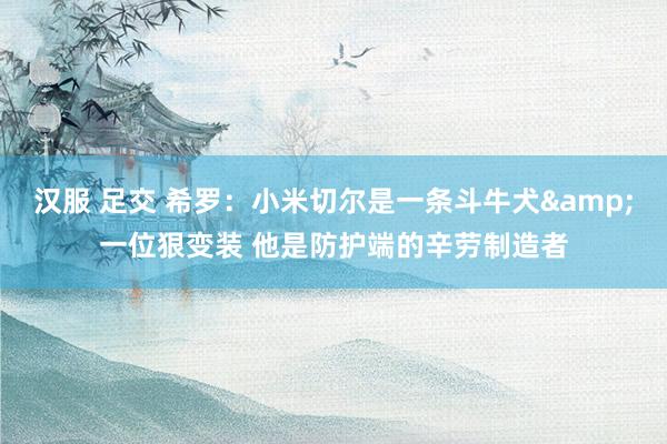 汉服 足交 希罗：小米切尔是一条斗牛犬&一位狠变装 他是防护端的辛劳制造者