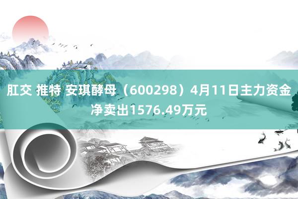 肛交 推特 安琪酵母（600298）4月11日主力资金净卖出1576.49万元