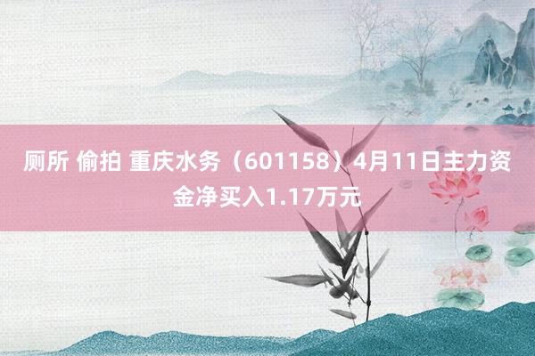 厕所 偷拍 重庆水务（601158）4月11日主力资金净买入1.17万元