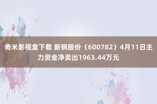 奇米影视盒下载 新钢股份（600782）4月11日主力资金净卖出1963.44万元
