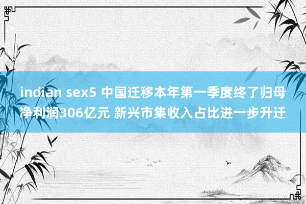 indian sex5 中国迁移本年第一季度终了归母净利润306亿元 新兴市集收入占比进一步升迁